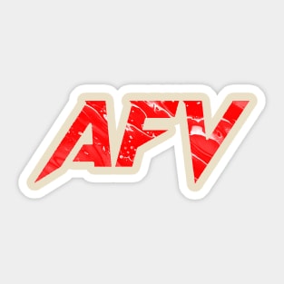 AFV Red Sticker